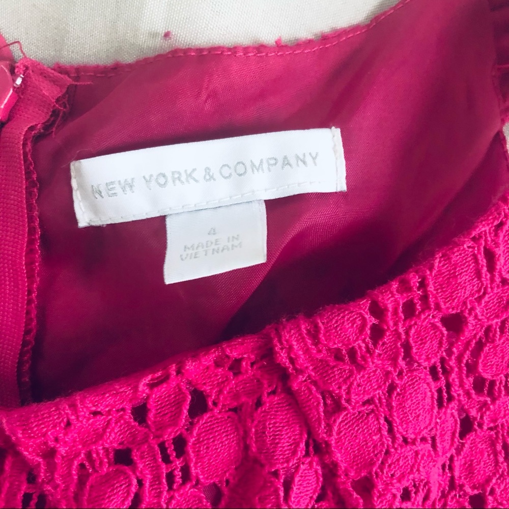 New York and Co. Dress Hot Pink - Picture 4 of 6